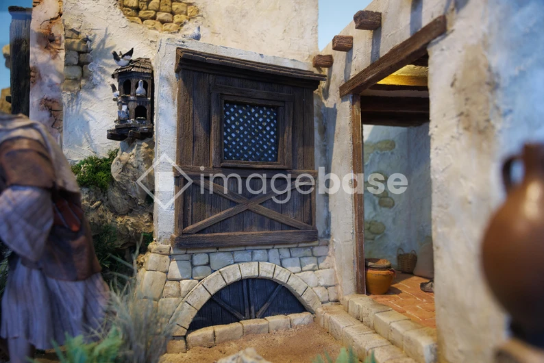 Rustic Village Scene