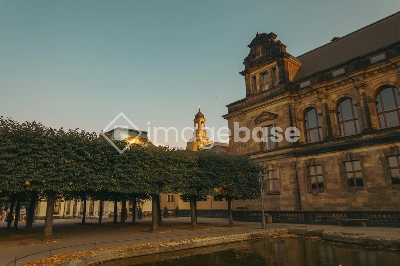 Historic Architecture at Sunset