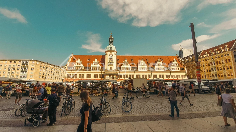 Vibrant City Square