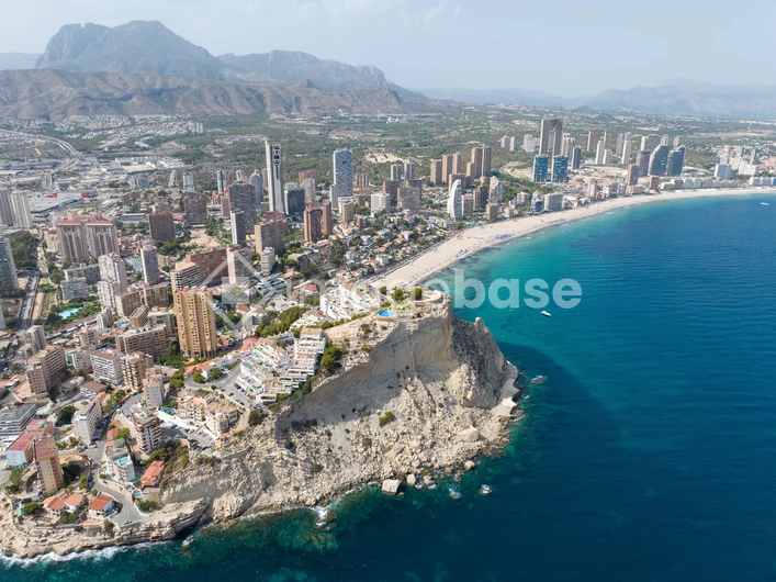 Aerial View of Coastal City