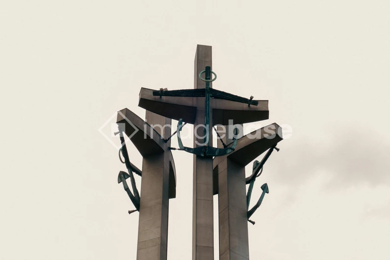 Modern Sculpture Against the Sky