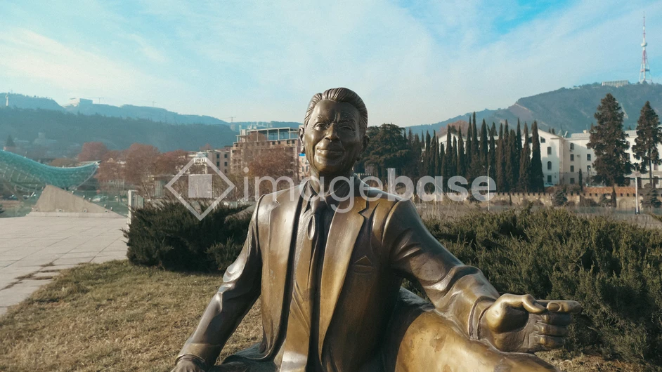Statue in Urban Park