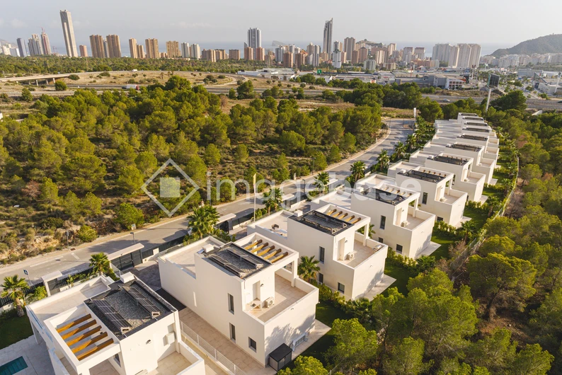 Modern Housing Development with City View