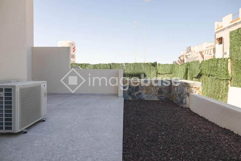 Outdoor Terrace with Air Conditioning Unit