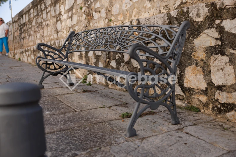 Rustic Bench Scene