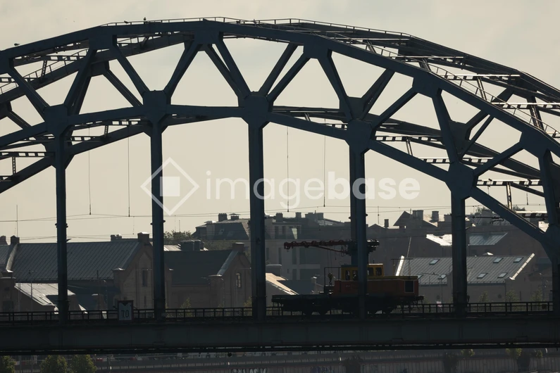 Silhouette of Urban Bridge