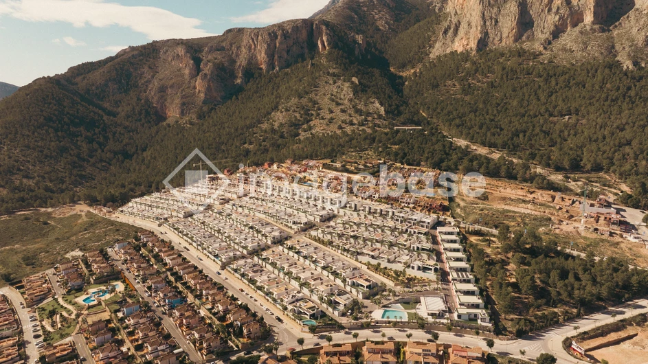 Aerial View of Suburban Area