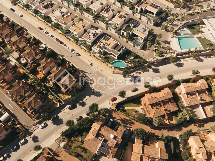Aerial View of Urban Landscape