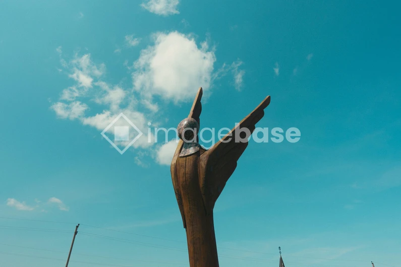 Sculpture Against a Blue Sky