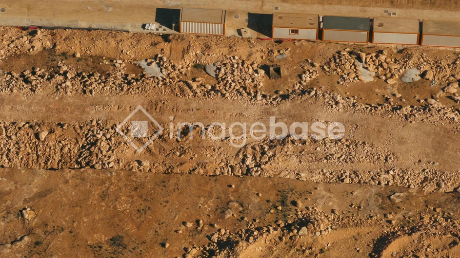Aerial View of Rocky Terrain