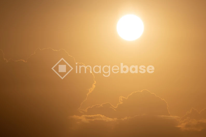 Golden Sun Above Clouds