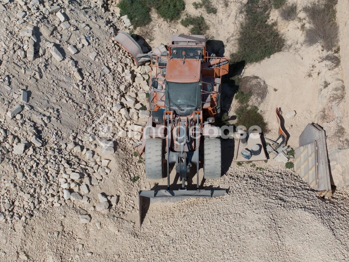 Aerial View of Construction Site