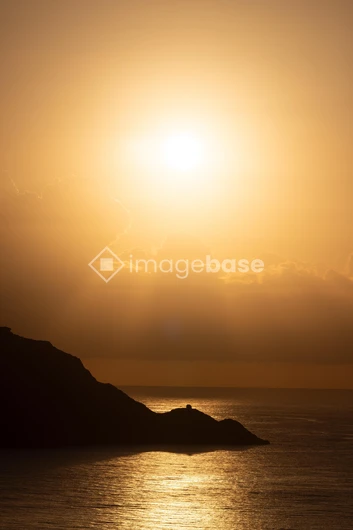 Golden Sunset Over Ocean