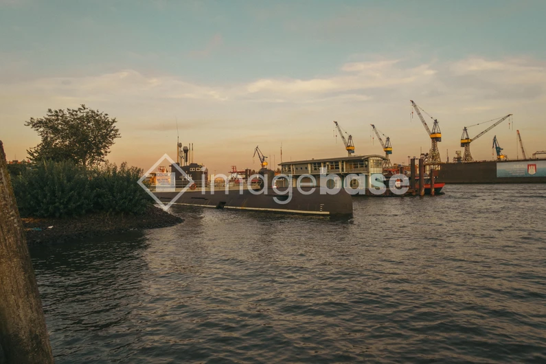 Sunset at the Shipyard