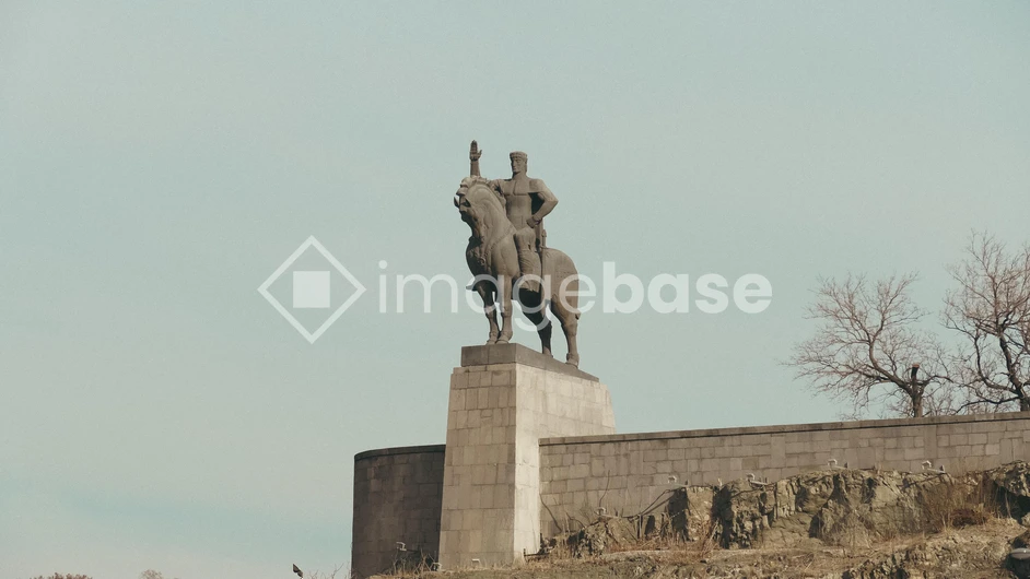 Equestrian Statue on a Hill