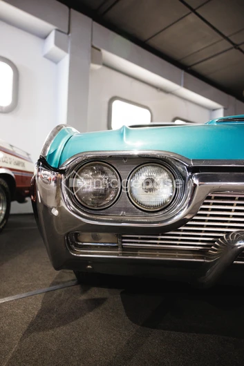 Vintage Car in Showroom