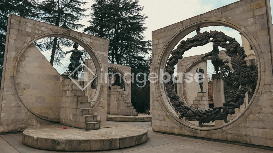 Sculptural Monument in a Park
