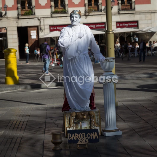 Street Performer in Barcelona