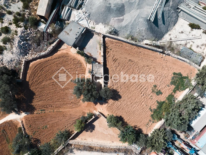 Aerial View of Construction Site