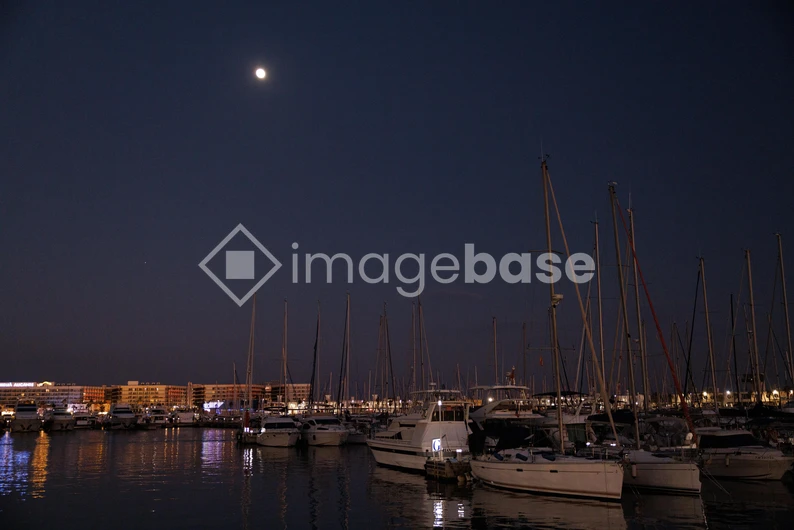 Moonlit Marina