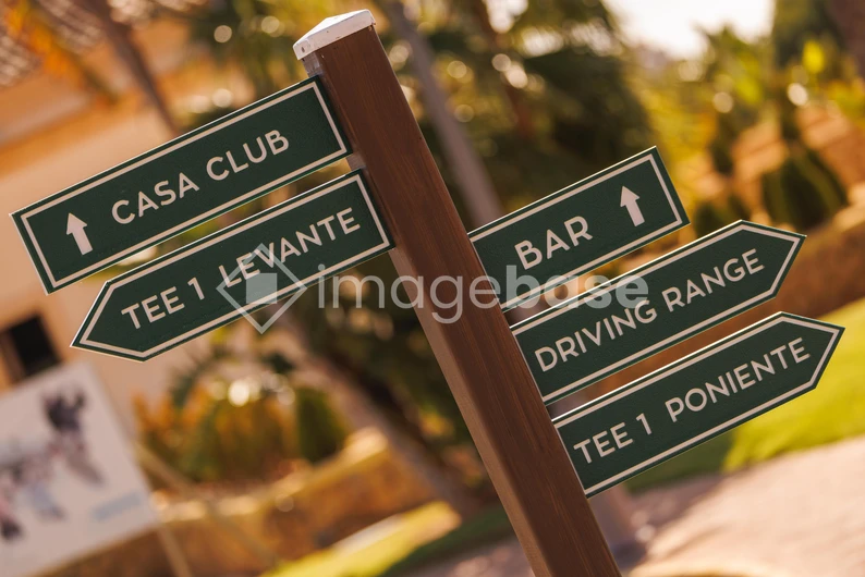 Golf Course Directional Signs