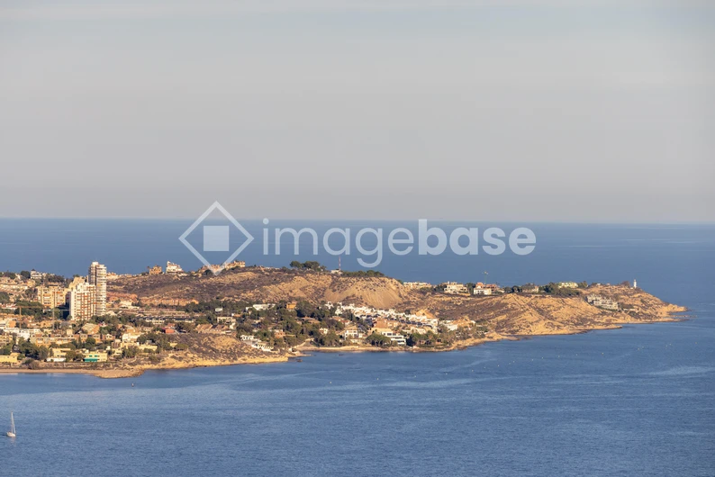 Coastal Cityscape with Blue Horizon