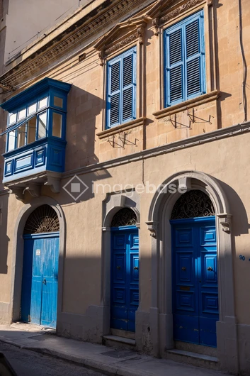 Charming Blue Facade
