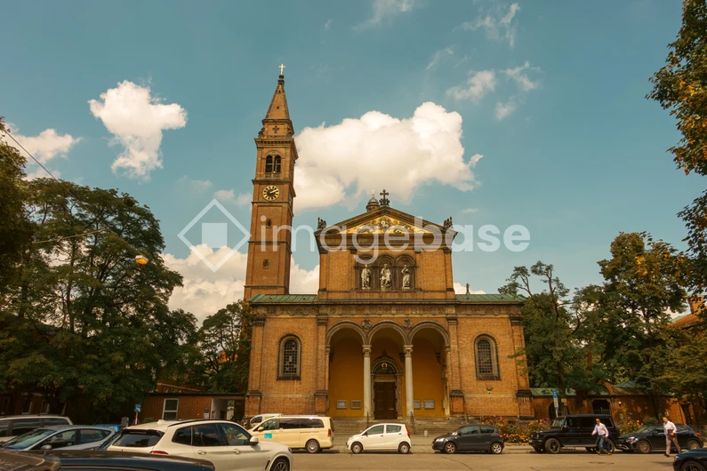 Historic Church under Blue Skies