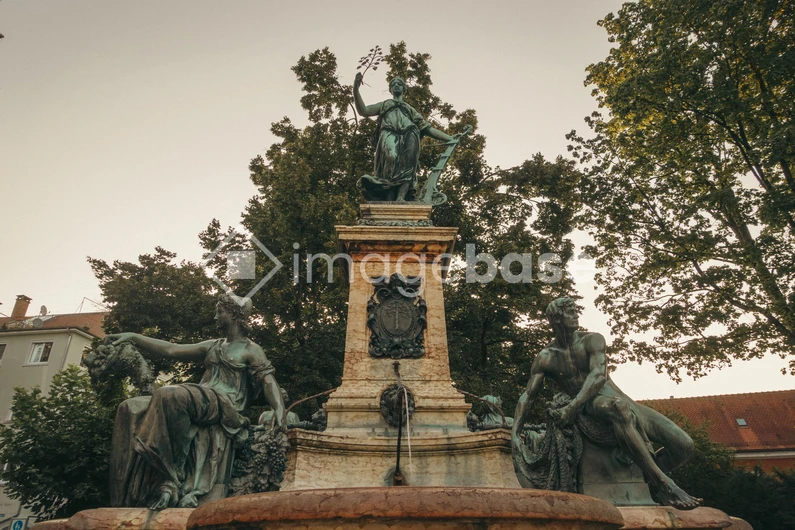 Historic Fountain in a Park