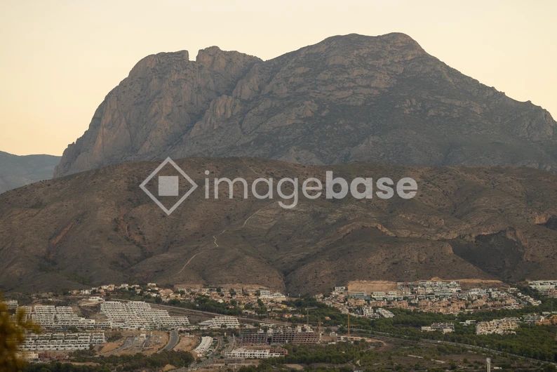 Mountain Landscape with Urban Development