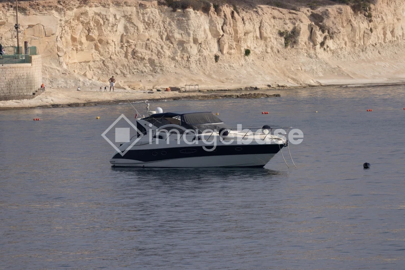Serene Yacht by the Cliff