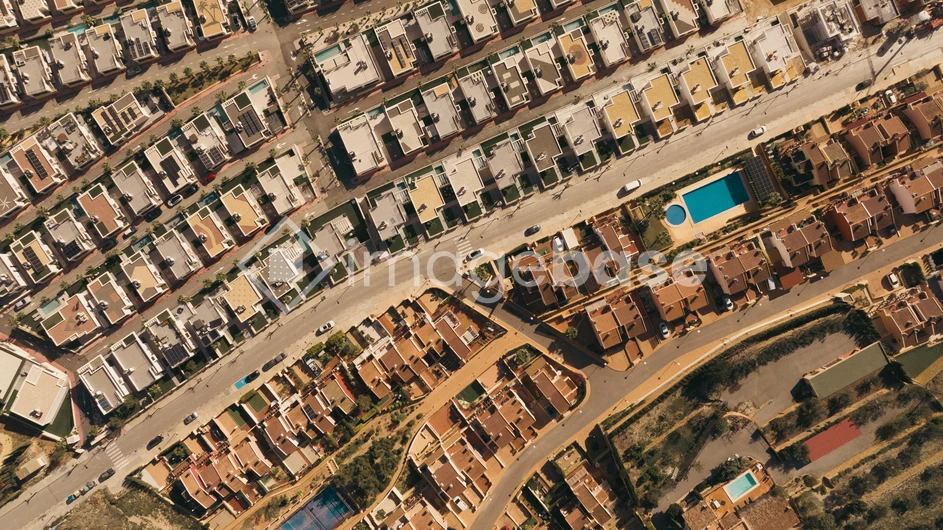 Aerial View of Suburban Landscape
