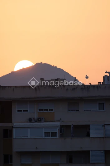 Sunset Over the Cityscape