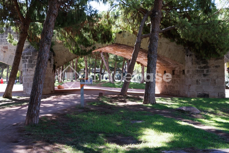 Stone Bridge in a Park