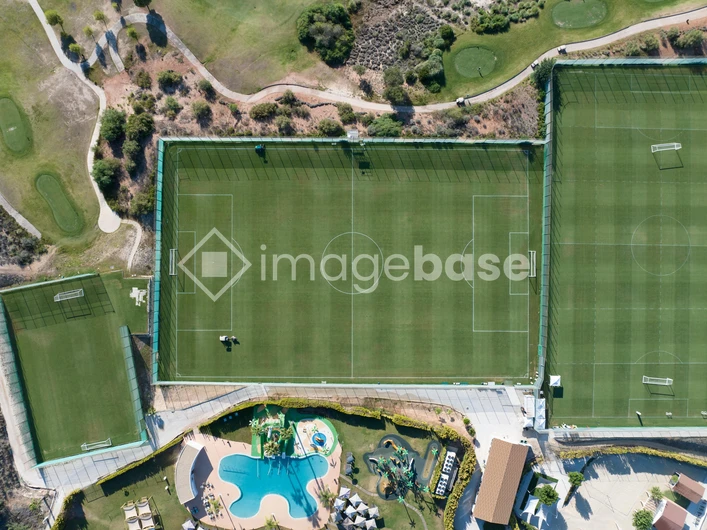 Aerial View of Sports Facilities