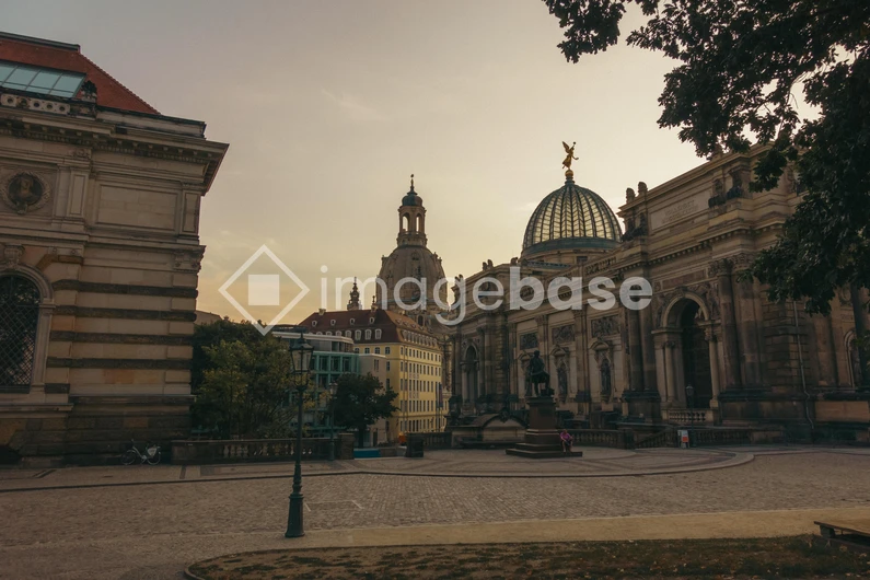 Historic Cityscape at Dusk