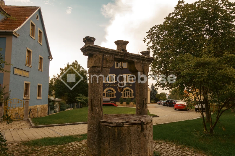 Historic Stone Well in Quaint Village