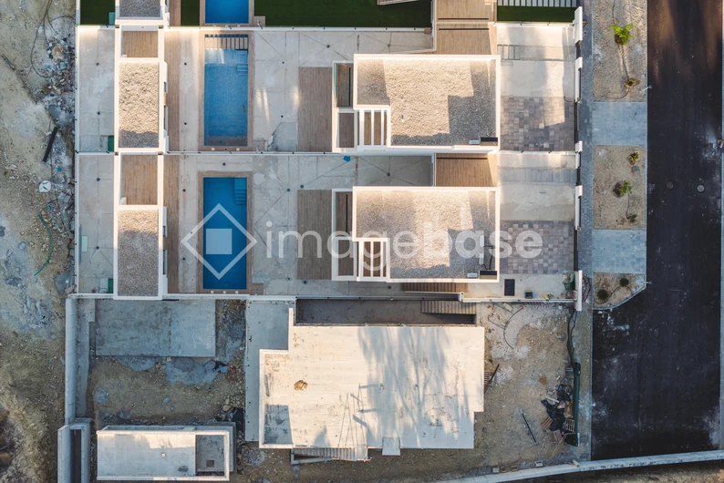 Aerial View of Modern Architecture