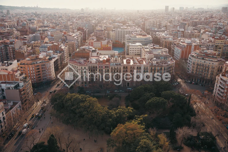 Aerial View of Urban Landscape