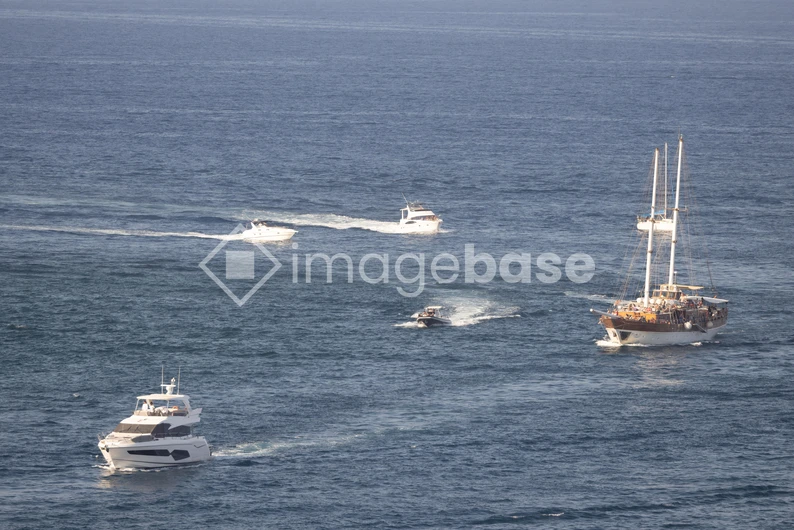Boats on the Open Sea