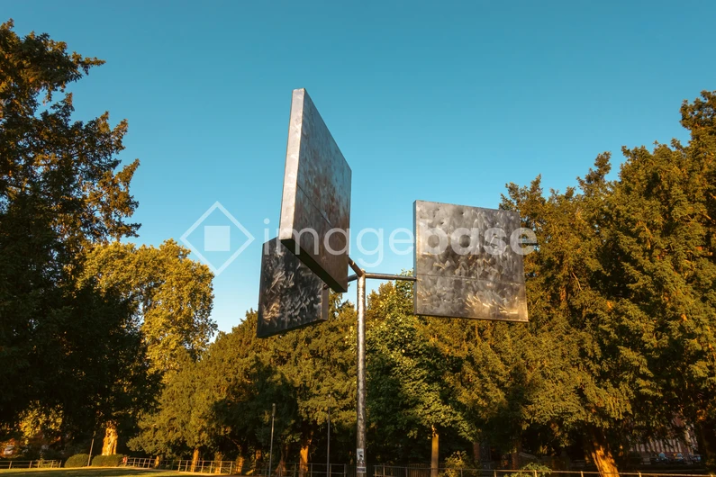 Abstract Art in Park Setting