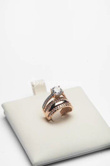 Elegant Gold Ring Display