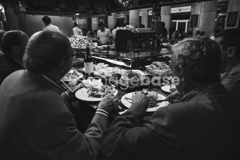 Dining Experience in a Bustling Venue