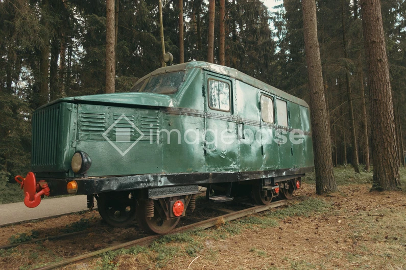 Vintage Forest Train Vehicle