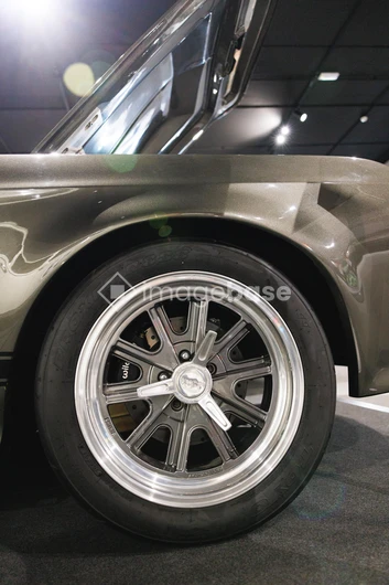 Sleek Car Wheel Exhibit