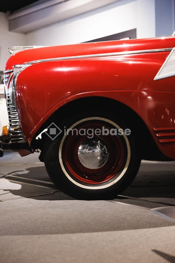 Classic Red Car Display