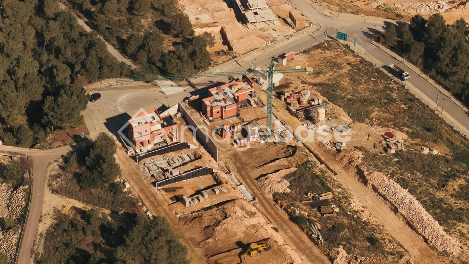 Construction Site Aerial View