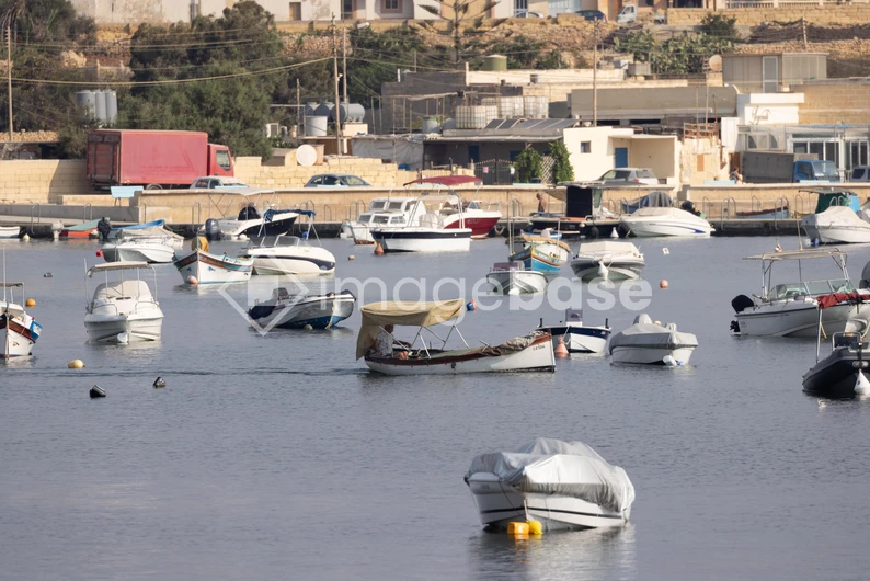 Harbor with Moored Boats