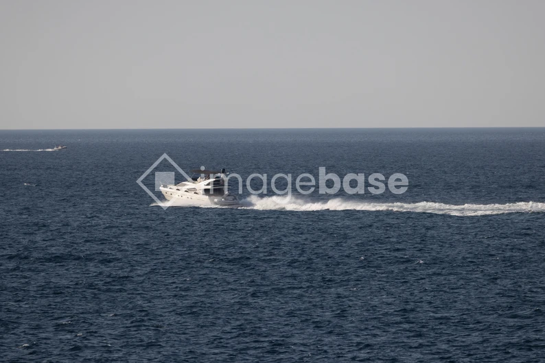 Speedboat on the Open Sea