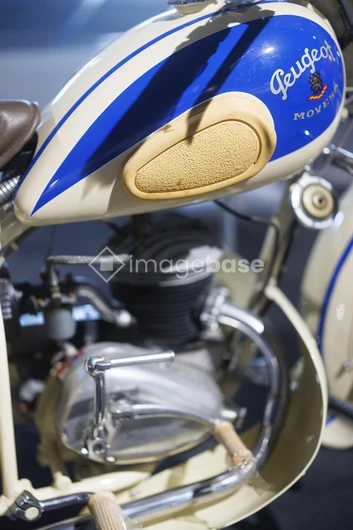 Vintage Motorcycle Close-Up